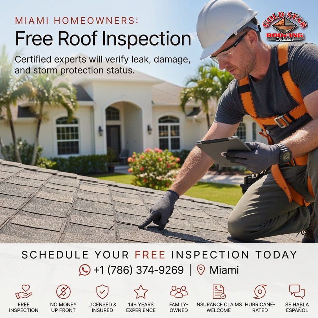 Free Roof Inspection — Protecting Miami Homes for 14+ Years